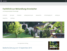Tablet Screenshot of klinik-zimmermann.de